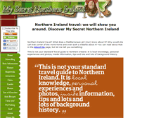 Tablet Screenshot of my-secret-northern-ireland.com